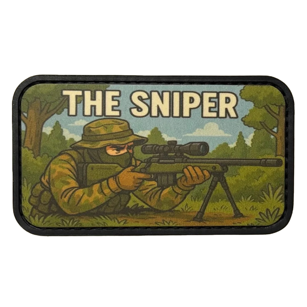 Patch Printed PVC The Airsoft Players Type - 3.5"x2" - The Sniper
