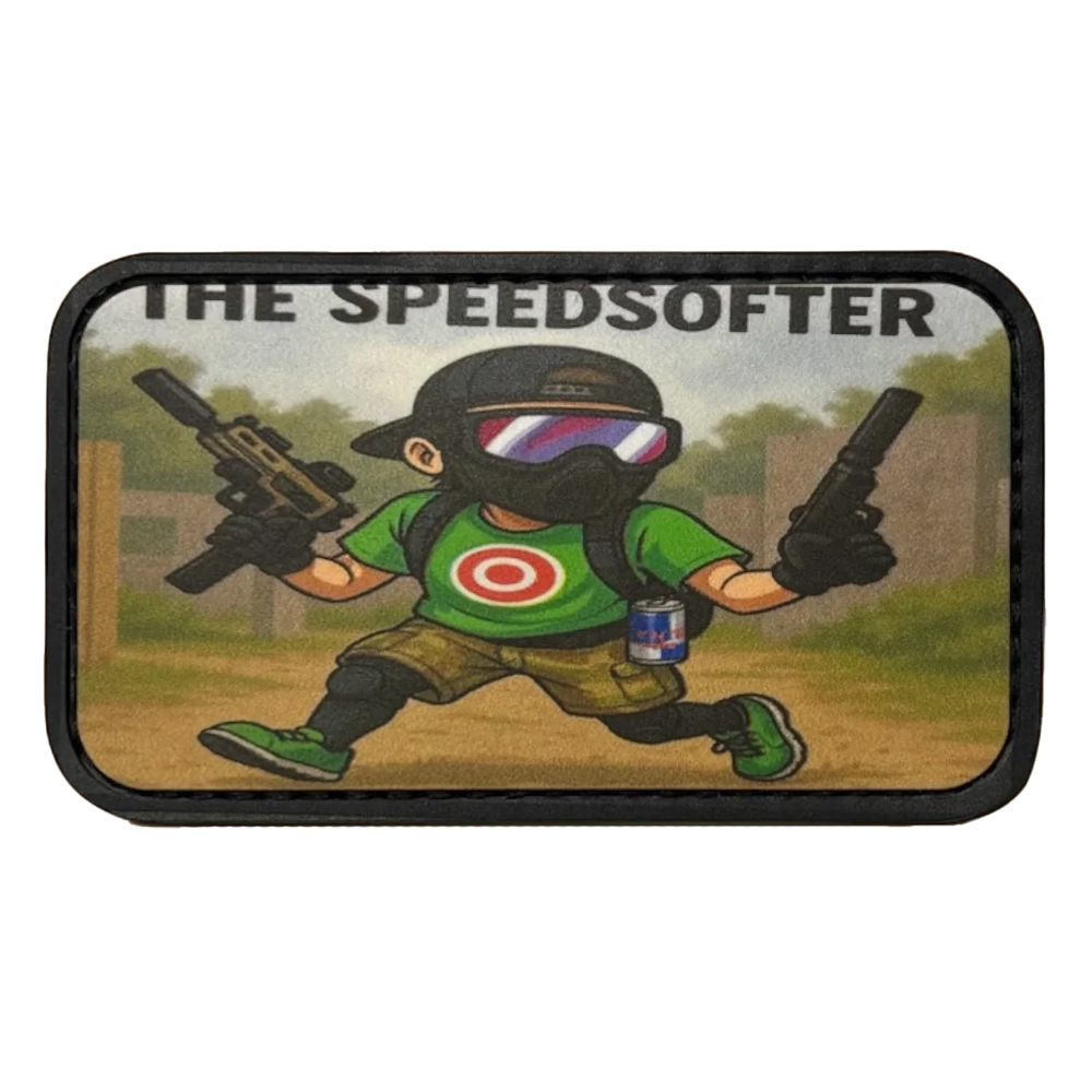 Patch Printed PVC The Airsoft Players Type - 3.5"x2" - The Speedsofter