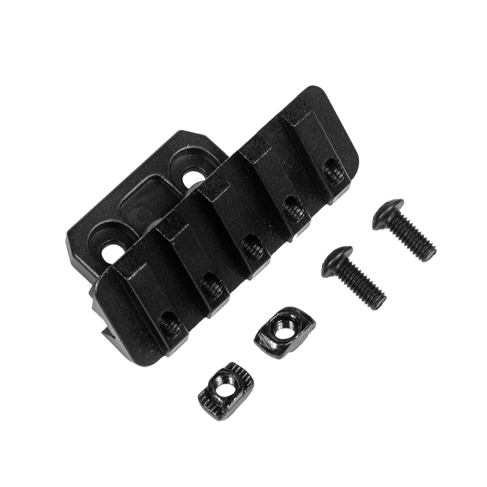 Novritsch 45° Angled Picatinny Rail – 6 Slots – Black