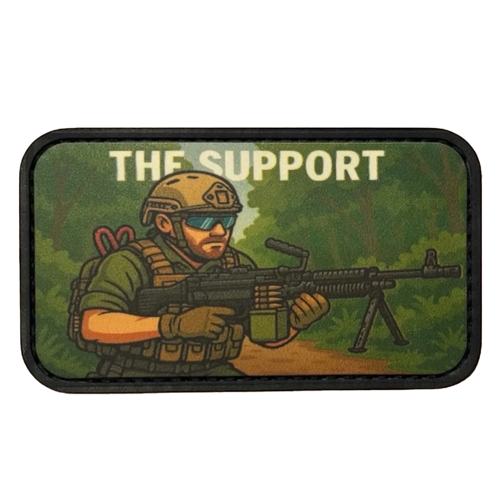 Patch Printed PVC The Airsoft Players Type - 3.5"x2" - The Support