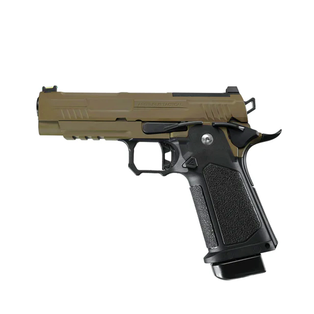 Arcturus Vanguard 4.3" Hi-Capa GBB (Green Gas) Airsoft Pistol - Optic Ready Slide - Black & Tan