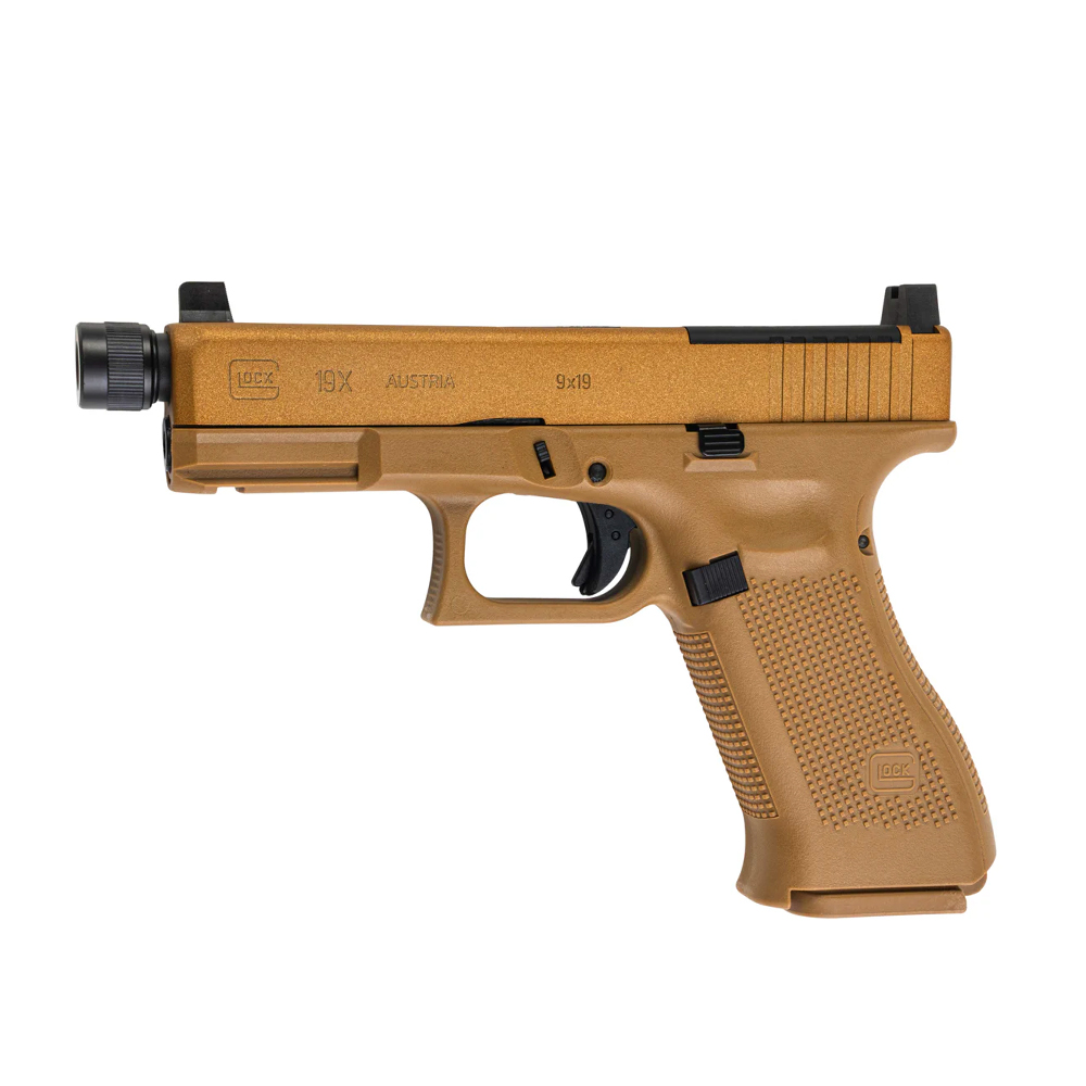 SRC Licenced Glock 19X Gen5 MOS (Gas Blowback) Airsoft Pistol - Tan