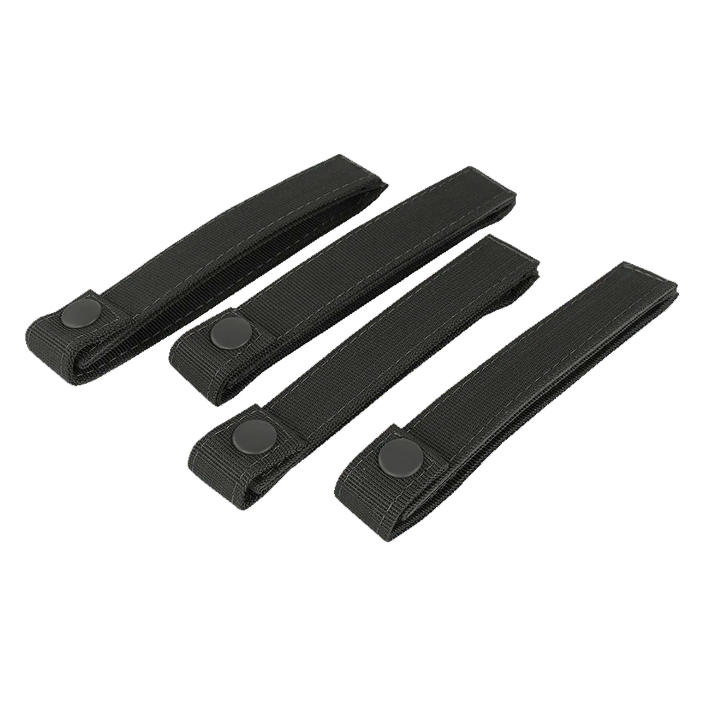 Condor Mod Straps – For Molle Attachment – 6'' - 4 Pack - Black